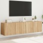 vidaXL TV-Wandschränke 2 Stk. Sonoma-Eiche 80x30x41 cm vidaXL TV-Wandschränke 2 Stk. Sonoma-Eiche 80x30x41 cm