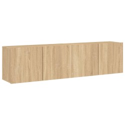 vidaXL TV-Wandschränke 2 Stk. Sonoma-Eiche 80x30x41 cm