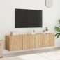 vidaXL TV-Wandschränke 2 Stk. Sonoma-Eiche 80x30x41 cm vidaXL TV-Wandschränke 2 Stk. Sonoma-Eiche 80x30x41 cm