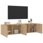 vidaXL TV-Wandschränke 2 Stk. Sonoma-Eiche 80x30x41 cm vidaXL TV-Wandschränke 2 Stk. Sonoma-Eiche 80x30x41 cm