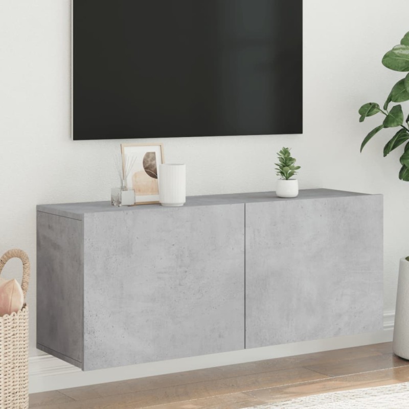 vidaXL TV-Wandschrank Betongrau 100x30x41 cm vidaXL TV-Wandschrank Betongrau 100x30x41 cm