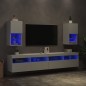 vidaXL TV-Schränke mit LED-Leuchten 2 Stk. Weiß 30,5x30x60 cm vidaXL TV-Schränke mit LED-Leuchten 2 Stk. Weiß 30,5x30x60 cm