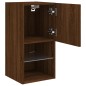 vidaXL TV-Schränke mit LED-Leuchten 2 Stk. Braun Eichen-Optik vidaXL TV-Schränke mit LED-Leuchten 2 Stk. Braun Eichen-Optik