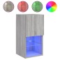 vidaXL TV-Schrank mit LED-Leuchten Grau Sonoma 30,5x30x60 cm vidaXL TV-Schrank mit LED-Leuchten Grau Sonoma 30,5x30x60 cm