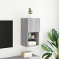 vidaXL TV-Schrank mit LED-Leuchten Grau Sonoma 30,5x30x60 cm vidaXL TV-Schrank mit LED-Leuchten Grau Sonoma 30,5x30x60 cm