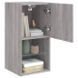 vidaXL TV-Schrank mit LED-Leuchten Grau Sonoma 30,5x30x60 cm vidaXL TV-Schrank mit LED-Leuchten Grau Sonoma 30,5x30x60 cm