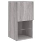 vidaXL TV-Schrank mit LED-Leuchten Grau Sonoma 30,5x30x60 cm vidaXL TV-Schrank mit LED-Leuchten Grau Sonoma 30,5x30x60 cm
