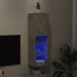 vidaXL TV-Schrank mit LED-Leuchten Betongrau 30,5x30x102 cm vidaXL TV-Schrank mit LED-Leuchten Betongrau 30,5x30x102 cm
