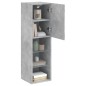 vidaXL TV-Schrank mit LED-Leuchten Betongrau 30,5x30x102 cm vidaXL TV-Schrank mit LED-Leuchten Betongrau 30,5x30x102 cm