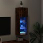 vidaXL TV-Schrank mit LED-Leuchten Räuchereiche 30,5x30x90 cm vidaXL TV-Schrank mit LED-Leuchten Räuchereiche 30,5x30x90 cm