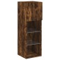 vidaXL TV-Schrank mit LED-Leuchten Räuchereiche 30,5x30x90 cm vidaXL TV-Schrank mit LED-Leuchten Räuchereiche 30,5x30x90 cm