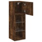 vidaXL TV-Schrank mit LED-Leuchten Räuchereiche 30,5x30x90 cm vidaXL TV-Schrank mit LED-Leuchten Räuchereiche 30,5x30x90 cm