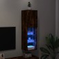 vidaXL TV-Schrank mit LED-Leuchten Räuchereiche 30,5x30x102 cm vidaXL TV-Schrank mit LED-Leuchten Räuchereiche 30,5x30x102 cm