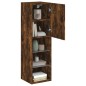 vidaXL TV-Schrank mit LED-Leuchten Räuchereiche 30,5x30x102 cm vidaXL TV-Schrank mit LED-Leuchten Räuchereiche 30,5x30x102 cm