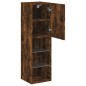 vidaXL TV-Schrank mit LED-Leuchten Räuchereiche 30,5x30x102 cm vidaXL TV-Schrank mit LED-Leuchten Räuchereiche 30,5x30x102 cm