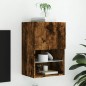 vidaXL TV-Schrank mit LED-Leuchten Räuchereiche 40,5x30x60 cm vidaXL TV-Schrank mit LED-Leuchten Räuchereiche 40,5x30x60 cm