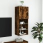 vidaXL TV-Schrank mit LED-Leuchten Räuchereiche 40,5x30x102 cm vidaXL TV-Schrank mit LED-Leuchten Räuchereiche 40,5x30x102 cm