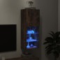 vidaXL TV-Schrank mit LED-Leuchten Räuchereiche 40,5x30x102 cm vidaXL TV-Schrank mit LED-Leuchten Räuchereiche 40,5x30x102 cm