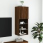 vidaXL TV-Schrank mit LED-Leuchten Braun Eichen-Optik 40,5x30x102 cm vidaXL TV-Schrank mit LED-Leuchten Braun Eichen-Optik 40,5x30x102 cm