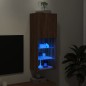 vidaXL TV-Schrank mit LED-Leuchten Braun Eichen-Optik 40,5x30x102 cm vidaXL TV-Schrank mit LED-Leuchten Braun Eichen-Optik 40,5x30x102 cm