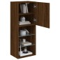 vidaXL TV-Schrank mit LED-Leuchten Braun Eichen-Optik 40,5x30x102 cm vidaXL TV-Schrank mit LED-Leuchten Braun Eichen-Optik 40,5x30x102 cm