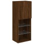 vidaXL TV-Schrank mit LED-Leuchten Braun Eichen-Optik 40,5x30x102 cm vidaXL TV-Schrank mit LED-Leuchten Braun Eichen-Optik 40,5x30x102 cm