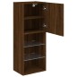 vidaXL TV-Schrank mit LED-Leuchten Braun Eichen-Optik 40,5x30x102 cm vidaXL TV-Schrank mit LED-Leuchten Braun Eichen-Optik 40,5x30x102 cm