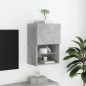 vidaXL TV-Schrank mit LED-Leuchten Betongrau 40,5x30x60 cm vidaXL TV-Schrank mit LED-Leuchten Betongrau 40,5x30x60 cm