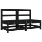 vidaXL 6-tlg. Garten-Lounge-Set Schwarz Massivholz Kiefer vidaXL 6-tlg. Garten-Lounge-Set Schwarz Massivholz Kiefer