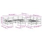 vidaXL 10-tlg. Garten-Lounge-Set Schwarz Massivholz Kiefer vidaXL 10-tlg. Garten-Lounge-Set Schwarz Massivholz Kiefer