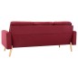 vidaXL 2-tlg. Sofagarnitur Stoff Weinrot vidaXL 2-tlg. Sofagarnitur Stoff Weinrot