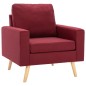 vidaXL 2-tlg. Sofagarnitur Stoff Weinrot vidaXL 2-tlg. Sofagarnitur Stoff Weinrot