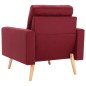 vidaXL 2-tlg. Sofagarnitur Stoff Weinrot vidaXL 2-tlg. Sofagarnitur Stoff Weinrot