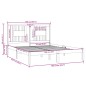 vidaXL Massivholzbett Kiefer 160x200 cm vidaXL Massivholzbett Kiefer 160x200 cm
