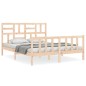vidaXL Massivholzbett mit Kopfteil 160x200 cm vidaXL Massivholzbett mit Kopfteil 160x200 cm