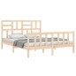 vidaXL Massivholzbett mit Kopfteil 160x200 cm vidaXL Massivholzbett mit Kopfteil 160x200 cm