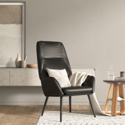 vidaXL Relaxsessel Glänzend Schwarz Kunstleder