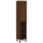 Highboard Braun Eichen-Optik 34,5x34x180 cm Holzwerkstoff Highboard Braun Eichen-Optik 34,5x34x180 cm Holzwerkstoff