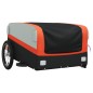 vidaXL Fahrradanhänger Schwarz und Orange 45 kg Eisen vidaXL Fahrradanhänger Schwarz und Orange 45 kg Eisen