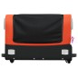 vidaXL Fahrradanhänger Schwarz und Orange 45 kg Eisen vidaXL Fahrradanhänger Schwarz und Orange 45 kg Eisen
