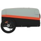 vidaXL Fahrradanhänger Schwarz und Orange 45 kg Eisen vidaXL Fahrradanhänger Schwarz und Orange 45 kg Eisen