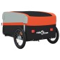 vidaXL Fahrradanhänger Schwarz und Orange 45 kg Eisen vidaXL Fahrradanhänger Schwarz und Orange 45 kg Eisen