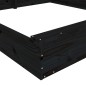 vidaXL Sandkasten mit Sitzen Schwarz Quadratisch Massivholz Kiefer vidaXL Sandkasten mit Sitzen Schwarz Quadratisch Massivholz Kiefer