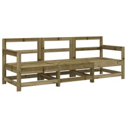 vidaXL 3-tlg. Garten-Lounge-Set Kiefernholz Imprägniert