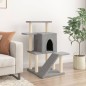 vidaXL Kratzbaum mit Sisal-Kratzsäulen Hellgrau 97 cm vidaXL Kratzbaum mit Sisal-Kratzsäulen Hellgrau 97 cm
