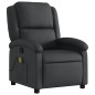 vidaXL Massagesessel Schwarz Echtleder vidaXL Massagesessel Schwarz Echtleder