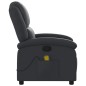 vidaXL Massagesessel Schwarz Echtleder vidaXL Massagesessel Schwarz Echtleder