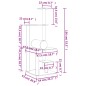 vidaXL Kratzbaum mit Sisal-Kratzsäulen Creme 136 cm vidaXL Kratzbaum mit Sisal-Kratzsäulen Creme 136 cm
