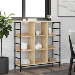 vidaXL Sideboard Sonoma-Eiche 102x32x103,5 cm Holzwerkstoff