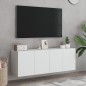 vidaXL TV-Wandschränke 2 Stk. Weiß 60x30x41 cm vidaXL TV-Wandschränke 2 Stk. Weiß 60x30x41 cm